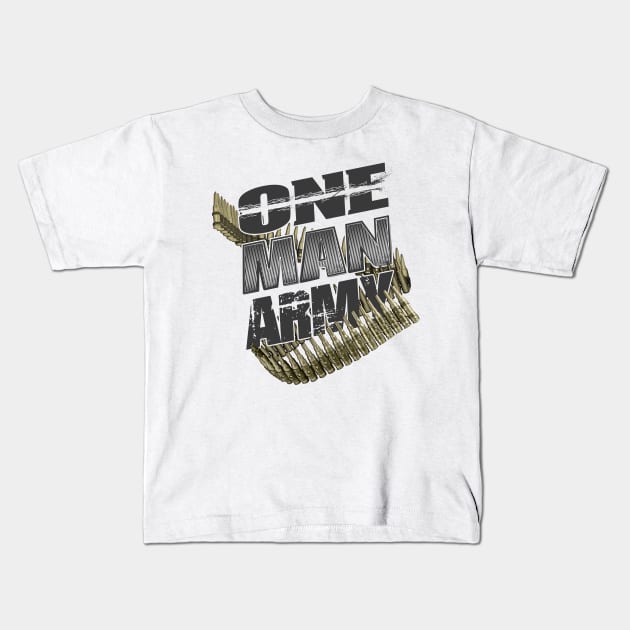 One Man Army, Special Forces Kids T-Shirt by Cataraga